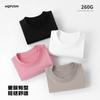260g Cotton Long Sleeve T-Shirt Men Women Casual Loose Fit Round Neck Top All Season Wear
