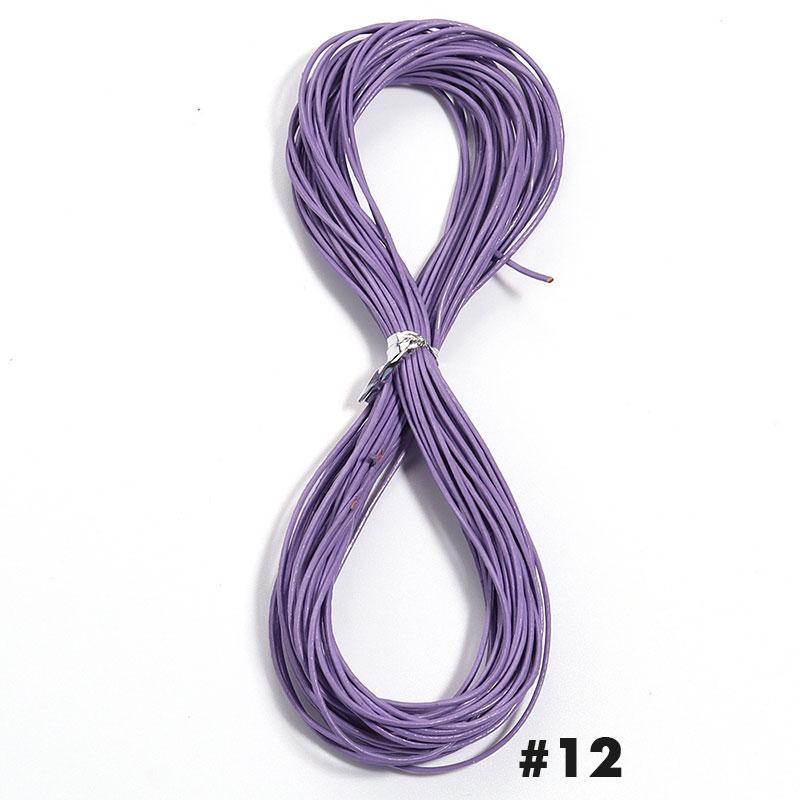 10 Yard Genuine Leather Cord Dia 1.5mm Colored Round Leather Rope For DIY Handmade Leather Craft Materials Jewelry Accessories
