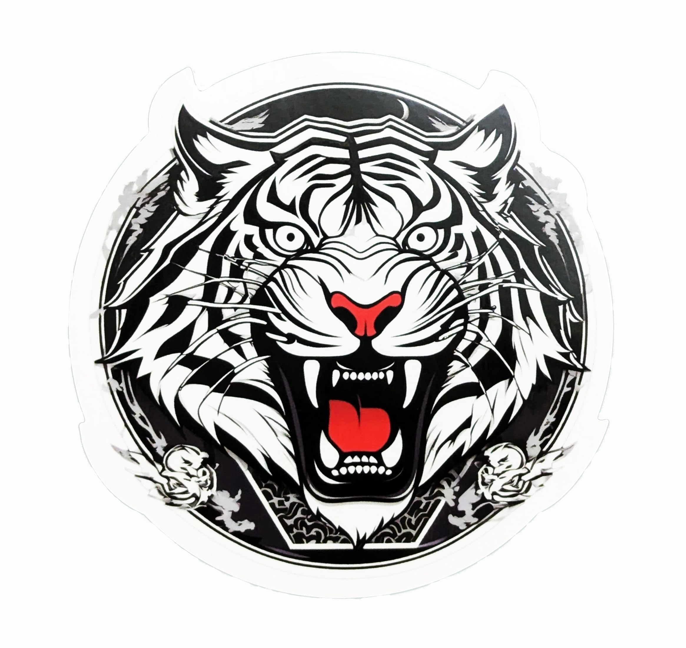 

TY1 Tiger White Tiger Sticker [Type1] Japanese Protection Four Gods Guardian Beasts Japanese Style Tiger Sticker Decal белый