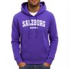 Salzburg Austria Letter Design Men Hoodies Pocket Comfortable Hoody Casual Hip Hop Sportswears All-Match Fleece Clothing