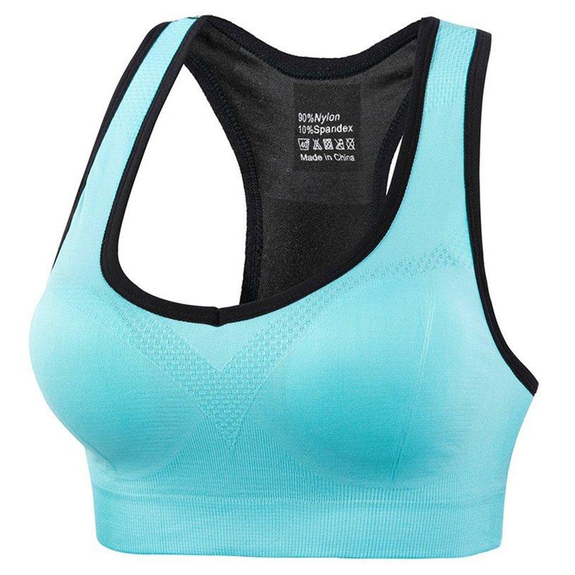Buy Sports Vest Bra Without Steel Ring Shockproof Gathered Sports Vest