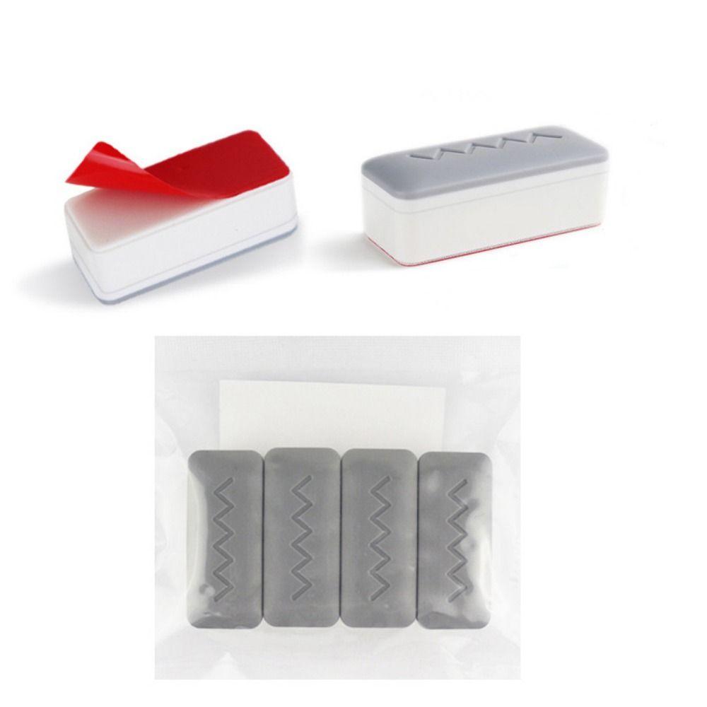 

4Pcs/set Shock Absorption Toilet Lid Cushioning Pads Self-adhesive Toilet Seat Accessories Bathroom thickness 2.5cm-square