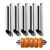 10pcs Stainless Steel Croissant Mold S/M/L Conical & Beveled Cylinders Dough Roll Brioche Kitchen Baking Supplies YMY