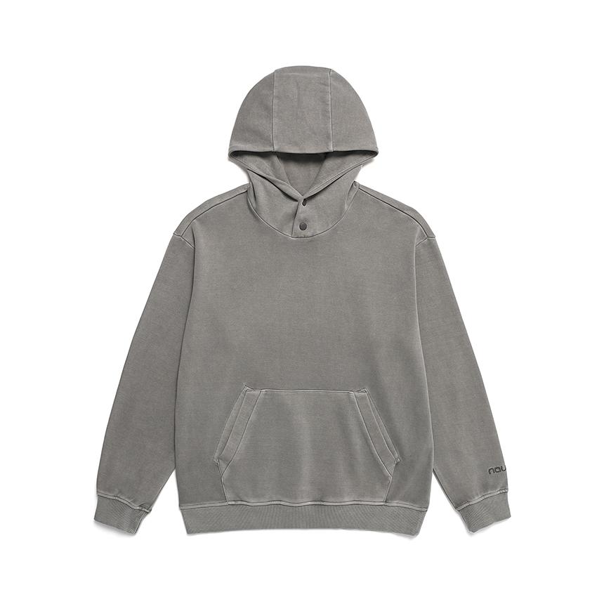 Nau Garment-Dyed Pigment Hoodie Light Gray Note/00S