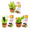 DIY Crochet Craft Set Crochet Potted Plant Kits with Crochet Hook, Yarns, Needle, Instructions, Accessories for Beginner