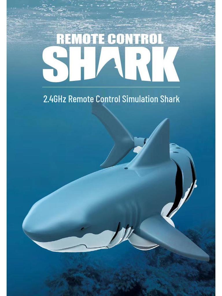 2.4G Remote Control Electric Shark Toy - Wireless Charging Water Toy for Kids