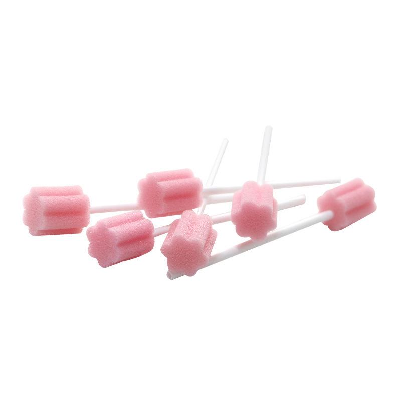 100Pcs Disposable Sponge Stick Multi-function Oral Swabs Single Use Cleaning Accessories Professional Cavity Supply