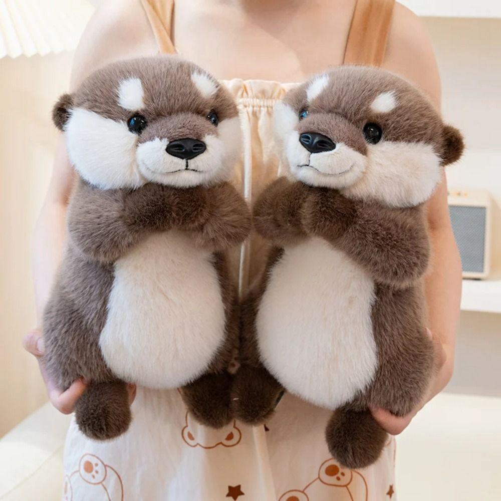 PP Cotton Brown Otter Plush Toy Soft Simulation Otter Toy Doll  Home Decor