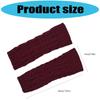 Comfortable Winter Arm Sleeves Fingerless Gloves Soft Acrylic Fibre Cable Knit Gloves For Outdoor Daily Use And Sport