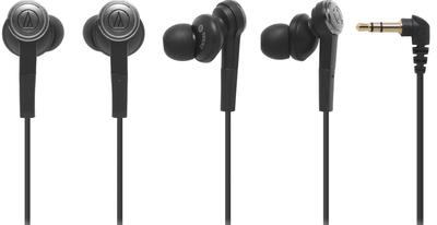 Audio Technica SOLID BASS Inner Ear Headphones Black BK ATH-CKS55