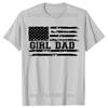 Funny Proud Dad of Girls Dad Xmas Fathers Day Graphic Tshirts Men Womens Fashion Casual Tshirt Cotton Loose Oversized T Shirt
