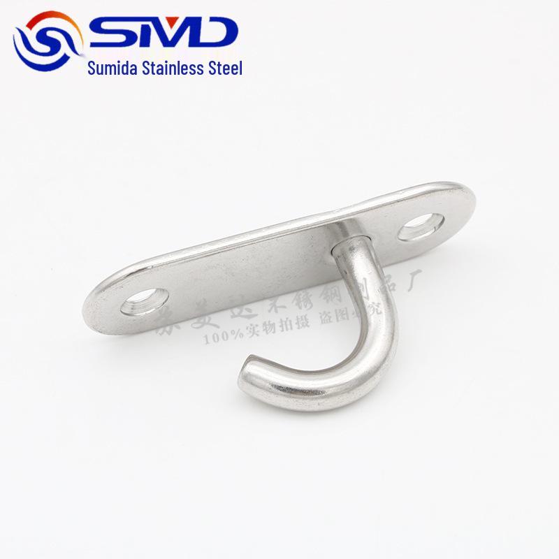 Ovaler Edelstahl-Haken mit U-förmigem Ring und Türschnalle für Bootsklampenbasis