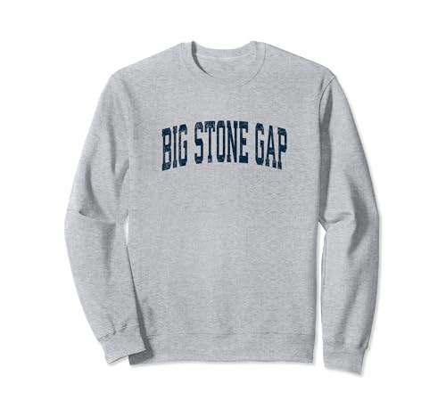 Big Stone Gap Virginia VA Vintage Athletic Sports Navy Design Sweatshirt