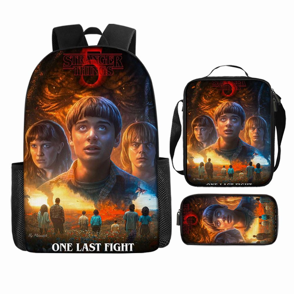 Stranger Things5 Rucsac pentru copii+geantă de umăr+etui pentru creioane KTB