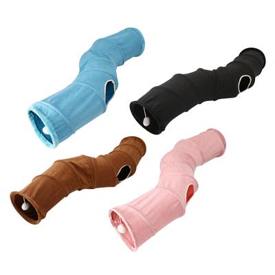 Opvouwbare Katten Tunnel Speelgoed Huisdier Speelbuizen Interactief Speelgoed Kattenhuis Suede met