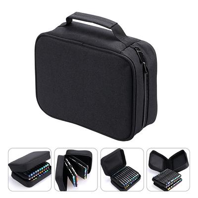 1Pcs Handle Pen Bag Oxford Large Capacity Marker Organizer Portable Carrying Pencil Case Stationery Storage Pouch