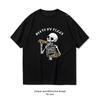 Funny Goth Saying Death by Pizza Shirt Woman Man Summer Cotton Graphic T Shirts Adult Oneck Tops Shortsleev S3XL