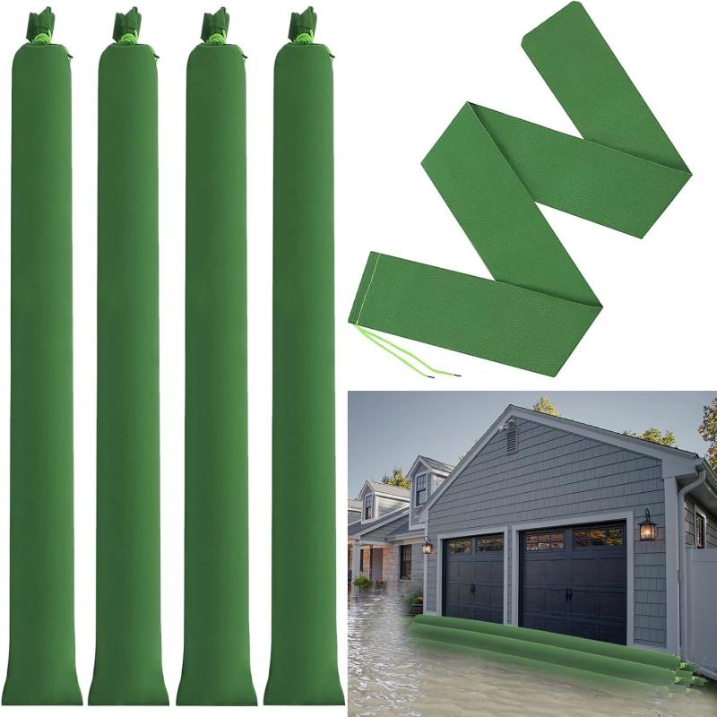 Flood Defense Sandbags Heavy Duty Canvas Reusable 14Pcs Water Barriers for Emergency Home Yard Basement Use