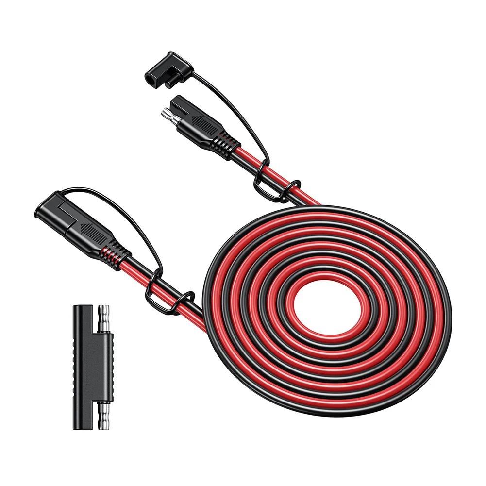 Battery Charging Cable SA e to SAE 12V-36V 18AWG Quick Disconnect Extension Cable Solar Plug Cord Waterproof Dustproof for Car