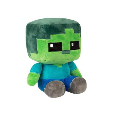 (Zombie Verde 26CM) Minecraft Giocattolo di Peluche per Bambini Giocattolo Morbido per Bambini Bambole Pixel