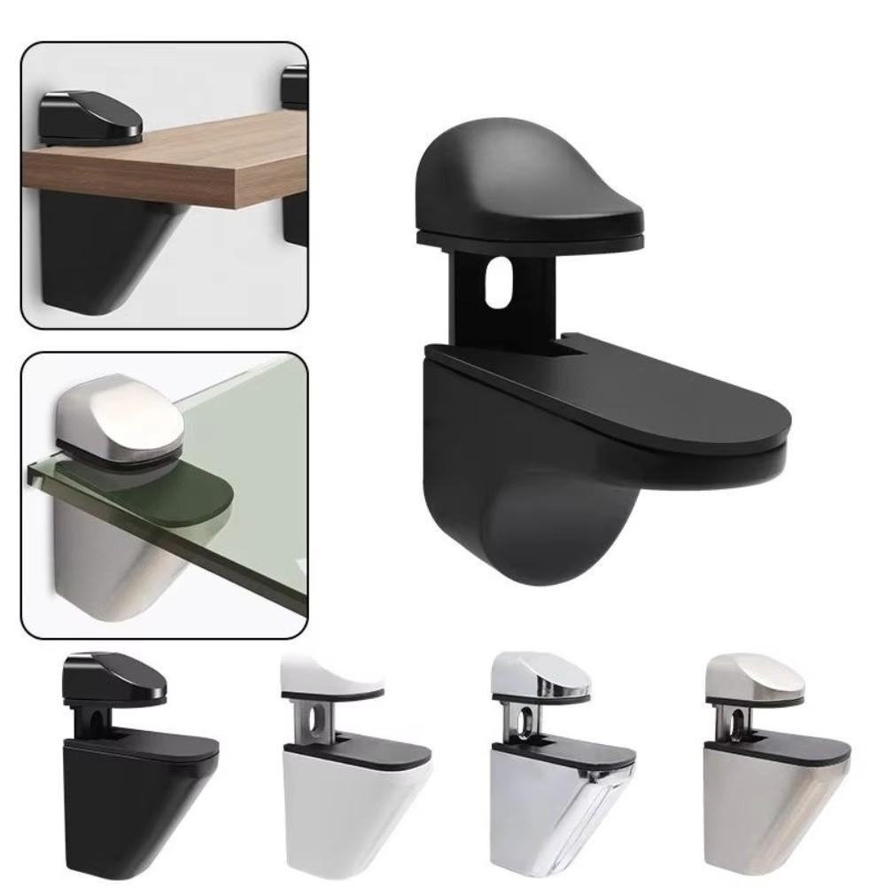 Zinc Alloy Metal Glass Clamps 1-22mm Thickness Anti-Slip Partition Board Holder Adjustable Wall Mount Floating Clip