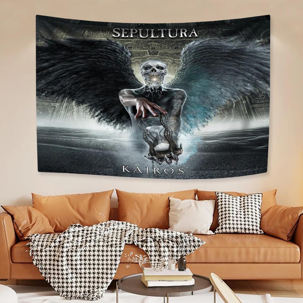 Brazil Death Metal Band Tapestry Sepulturas Rock Music Flag Home Decor Bedroom Dorm Background Cloth Concert Banner Fans Gift