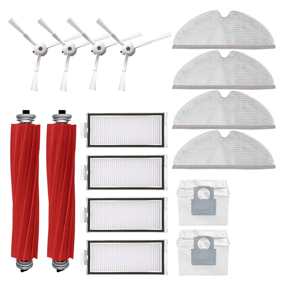 Convient pour Xiaomi Roborock Q7 Max Q7 Max+Q7 Plus T8 brosse principale brosse latérale filtre Hepa tissu serpillière pièces de rechange pour aspirateur