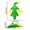 Dog Plush Toys Cute Plush Dinosaur Shape Squeaky Toys Chewable For Dogs Bite Resistant Dog Stuffed Toys Multifunctional