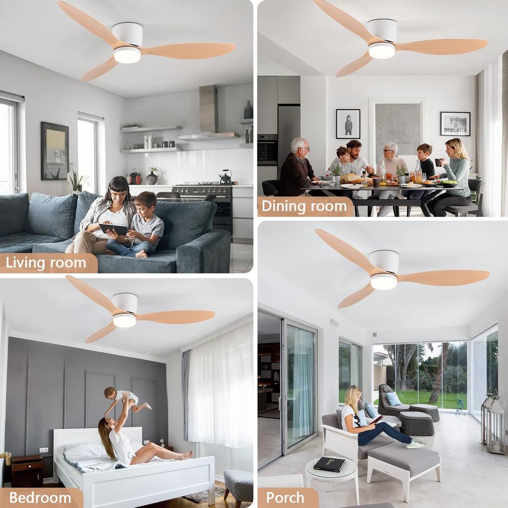 IRALAN Modern Ceiling Lamp With Fan Infinitely Adjustable Lighting Without Noise Decoration Home For Living Room Bedroom