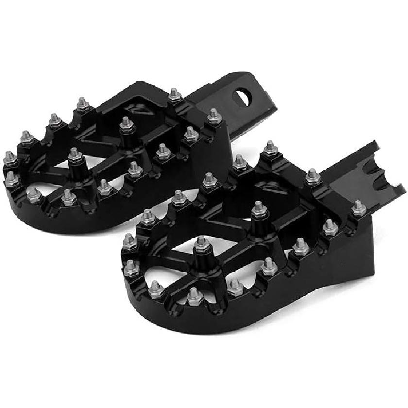 Mini Bike Foot Pegs Footrest Bracket Set MX Style CNC For CT200U CT200U-EX BT200X CT100U Trail 100cc 212cc 196cc Mini Bike Black