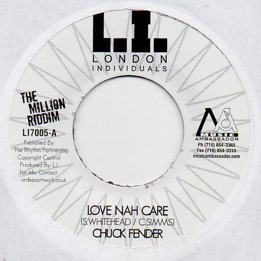 7inch Record CHUCK FENDER / CARROLL THOMPSON - Love Nah Care / Fly Away LI7005 London Individu 2006 UK Reggae, Ska & Dub Used