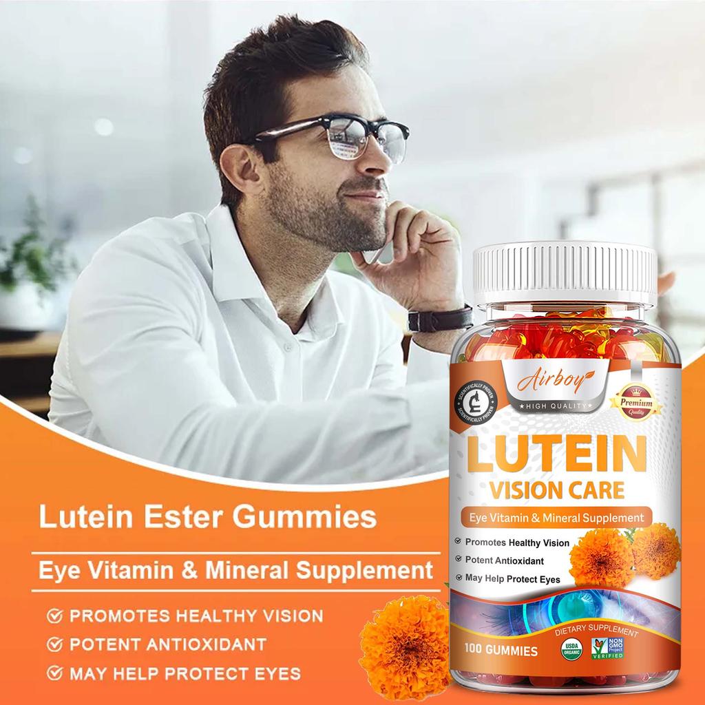 Lutein Gummies, Containing Zeaxanthin Blend, Gentle and Easily Absorbed, Suitable for Adults.