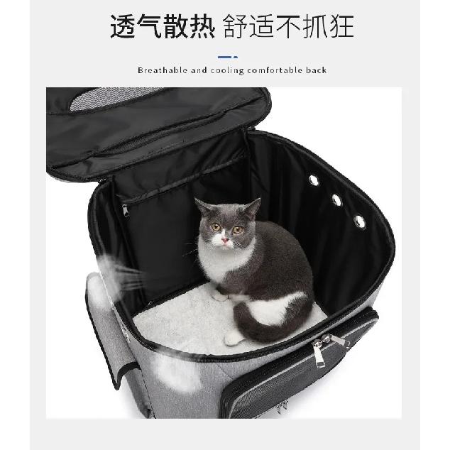 Outdoor Portable Large Capacity Silent Wheel Pet Suitcase Large Cat And Dog Bag