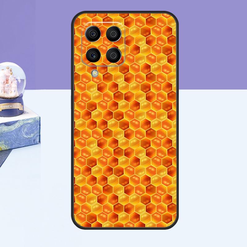 Honeycomb Honey Bee Case For Samsung Galaxy M53 M33 M15 M35 M55 M11 M14 M34 M54 M31 M51 M12 M32 M52 M16 M36 M56