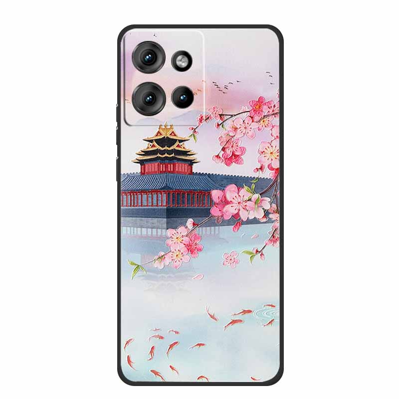 3D Emboss Case For Motorola Edge 50 Neo S50 G75 G15 Power Edge 60 Stylus Fusion Phone Case Shockproof Silicone Soft Back Cover