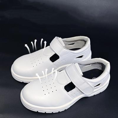 Große Größe Herren Freizeit Atmungsaktiv Stahlkappe Arbeitsstiefel Weiches Leder Werkzeugbau Sicherheits-Sandalen Sommer Arbeiter Sicherheitsschuhe Herren