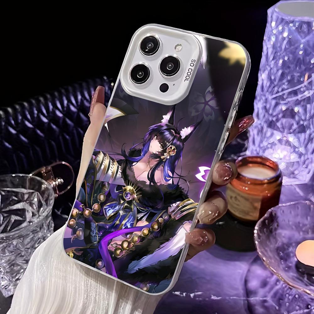 

Azur Lane Musashi White Translucent Mobile Phone Case for iPhone 17 16 15 14 13 12 11 X XR XS Air Pro Max Plus Colorful Cover iPhone 14 Pro