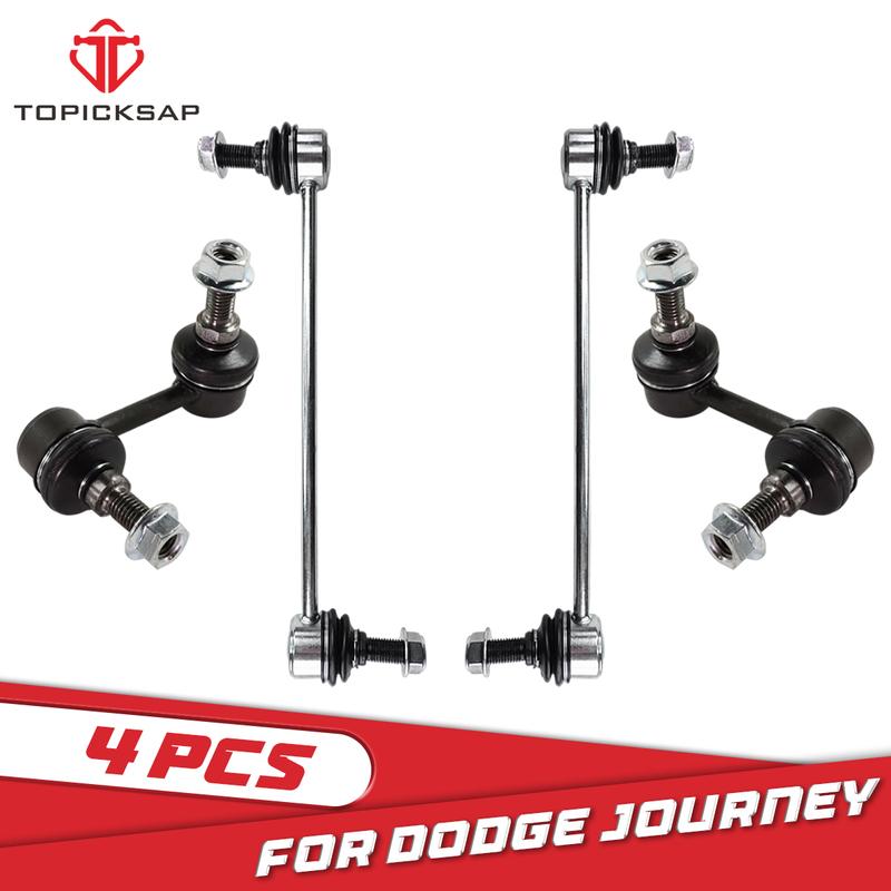 TOPICKSAP 4pcs Front & Rear Stabilizer Sway Bar End Link for Dodge Journey 2009 2010 2011 2012 2013 - 2018 68052655AA 4766962AA
