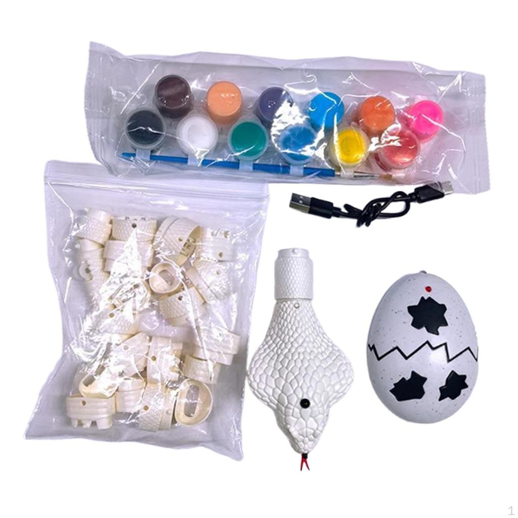 DIY Remote Control Snake Obstacle Avoidance Hand Painting Graffiti RC Animal