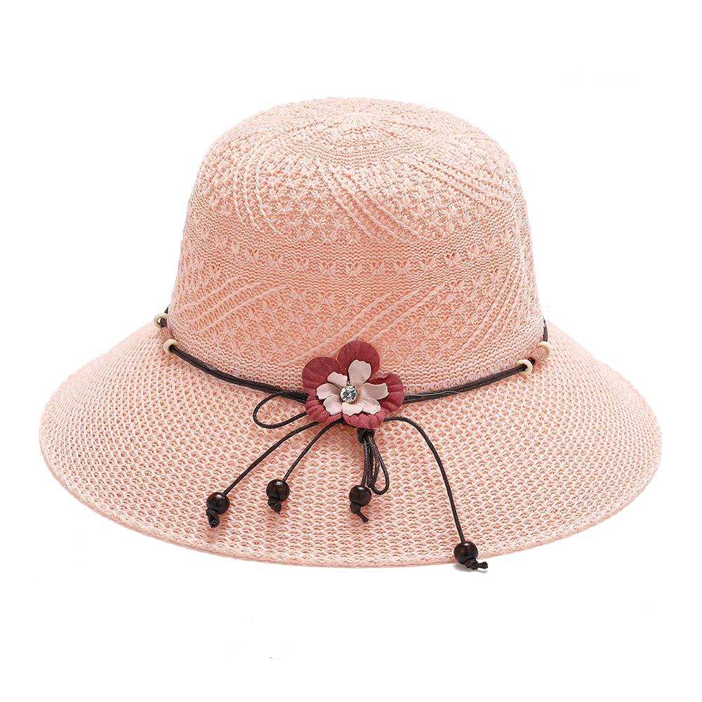 2024 New Summer Sunscreen Hat Bowknot Straw Hat for Women Fashion Wide Brim Sunhat Beach Cap Outdoor Foldable Sweet Breathable