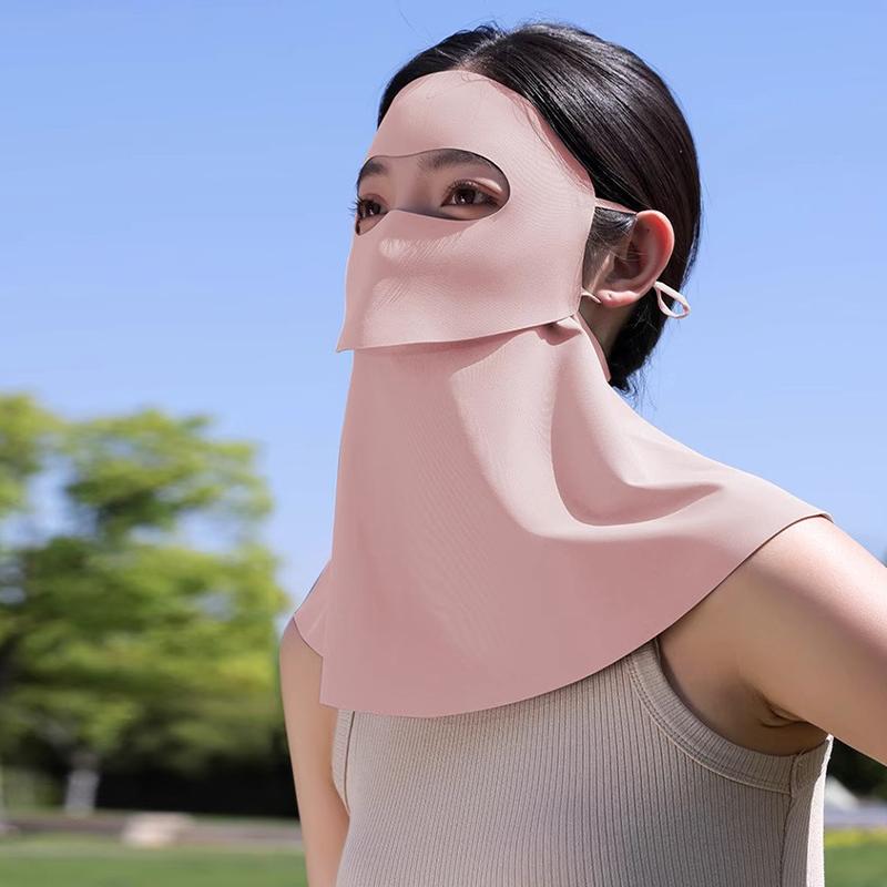 Damen Sonnenschutz-Gesichtsmaske Atmungsaktiv Und UV-Schützend Geeignet Für Sommer Outdoor Radfahren