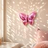 Reflective Surface Disco Mirror Ball 3D Butterfly Hemispherical Wall Decoration  Party Supplies