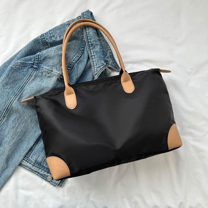 Bolso Tote Casual de Moda de Tela Oxford - Gran Capacidad, Bolso Versátil de Un Solo Hombro para Principios de Otoño