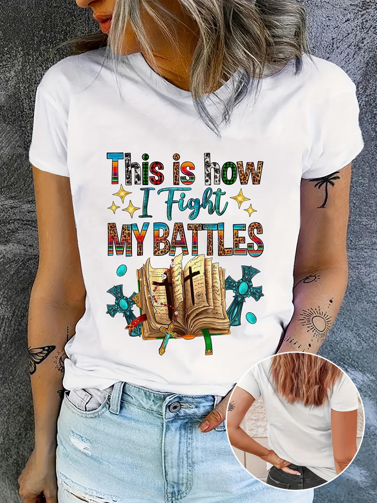 Faith Bible Cross Jesus Quote T-shirt S