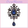 Vintage Water Drop Brooch For Women And Men With Zinc Alloy And Electroplating For Fashion And Versatile Wear