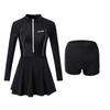 Extreme Swimsuit Women's 1011 New Long Sleeve Conservative Split Sunscreen Swimsuit Women's Skinny Hot Spring Swimsuit