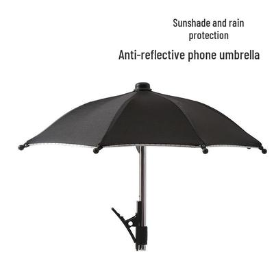 Mini Cycling Umbrella: Cute Mobile Phone Sunshade with Clip, Decorative Toy Umbrella