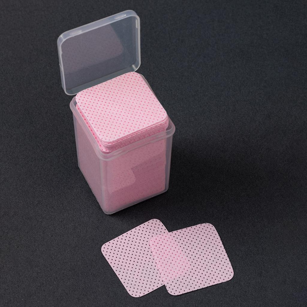 200 Count Square Nail Cleaning Cotton Pads For, No Label Bottle