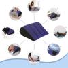 Inflatable PVC Flocking Pillow Wedge Love Pillow Triangle Foldable Master Cushion Labor-saving Sitting Camping Pillow Furniture