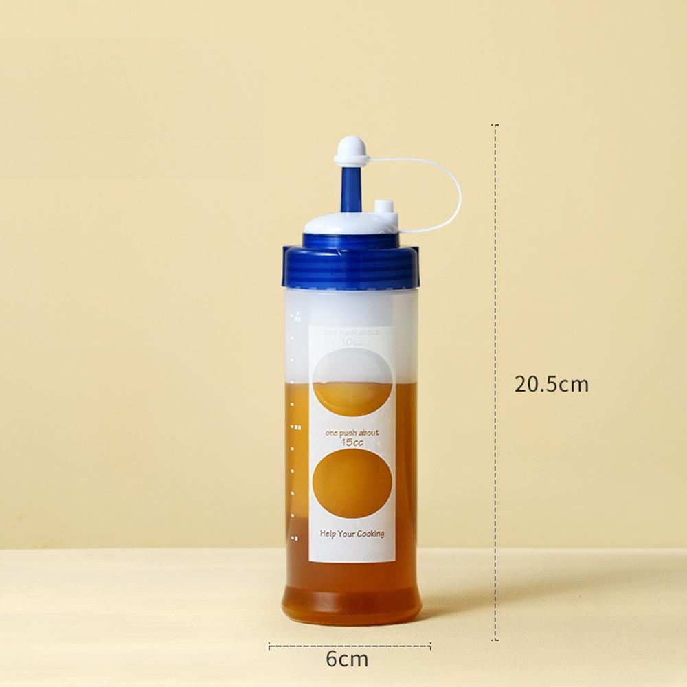

Plastic Squeeze Sauce Bottle Large Capacity Tomato Catchup Dispenser New Ketchup Picnic Cooker Blue-350ml